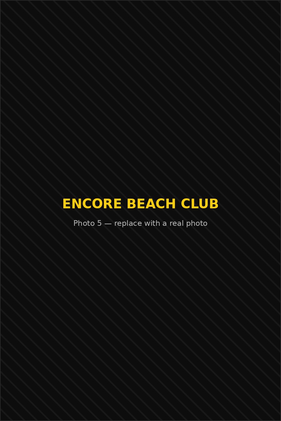 Encore Beach Club photo: replace with a real photo